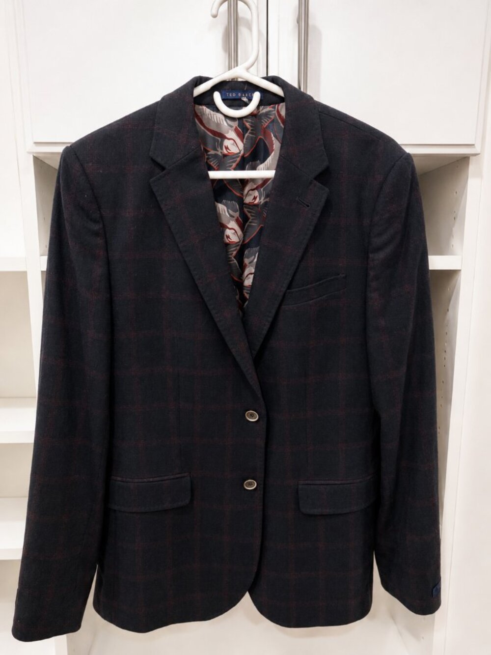 Ted Baker London Jacket Wool Blend Men’s Blazer Size Large (Ted size 4)